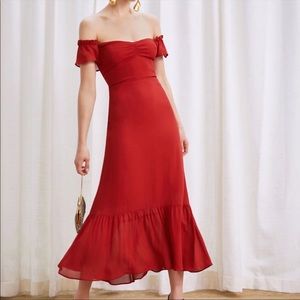 “💖Sale” Reformation Butterfly Dress - Cherry